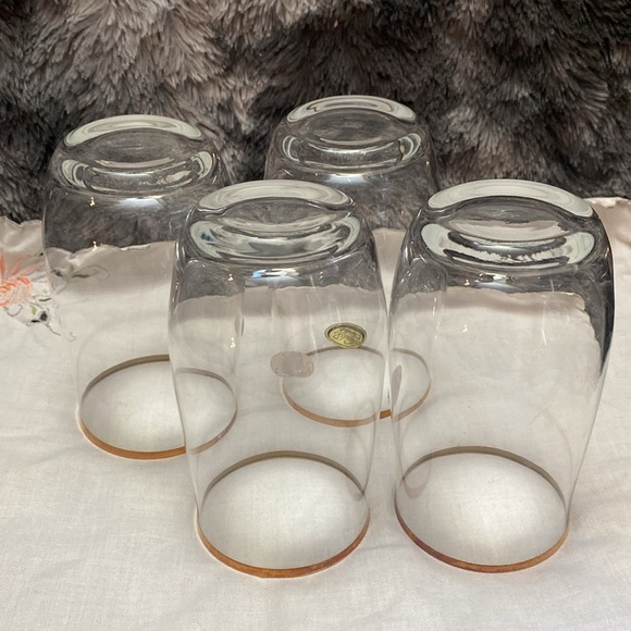 1980 Bohemian Crysalex Geneva old Fashion Gold Rim Whiskey High Ball Glasses. - Picture 8 of 16